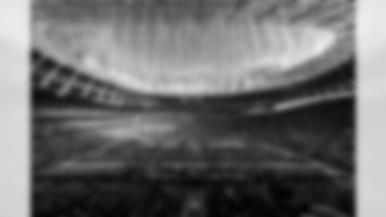 A general interior overall view during the national anthems as fireworks go off before the Broncos' Week 6 game against the New York Jets at Tottenham Hotspur Stadium in London, England on October 12, 2025. Photo by Gabriel Christus / Denver Broncos