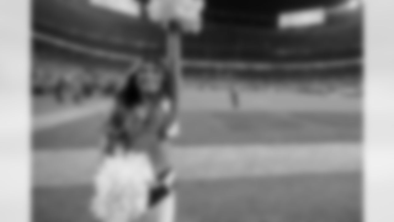 during the Broncos' Week 10 game against the Las Vegas Raiders at Empower Field at Mile High in Denver, Colorado on November 6, 2025. Photo by Paul Cloud / Denver Broncos