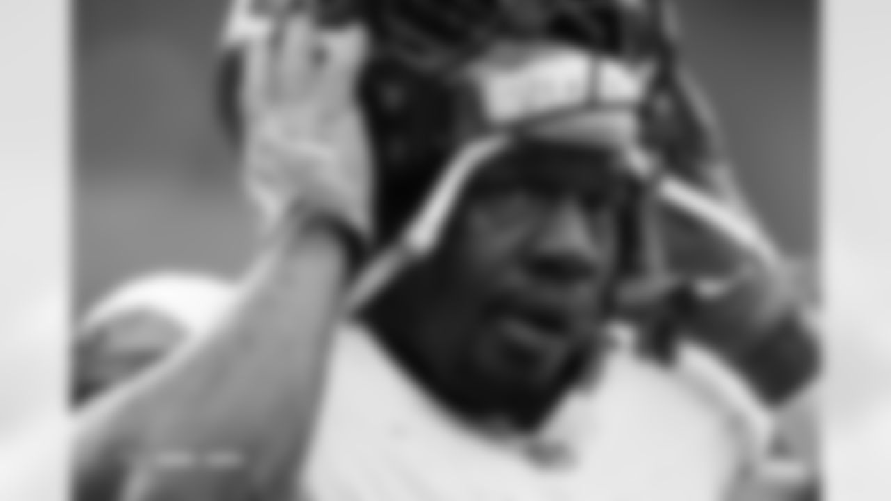 RJ Harvey before the Broncos' Week 9 game against the Houston Texans at NRG Stadium in Houston, Texas on November 2, 2025. Photo by Ben Swanson / Denver Broncos