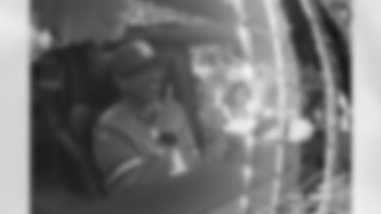 The winner of the Ford Bronco giveaway at halftime during the Broncos' Week 18 game against the Los Angeles Chargers at Empower Field at Mile High in Denver, Colorado on January 4, 2026. Photo by Gavin Liddell / Denver Broncos