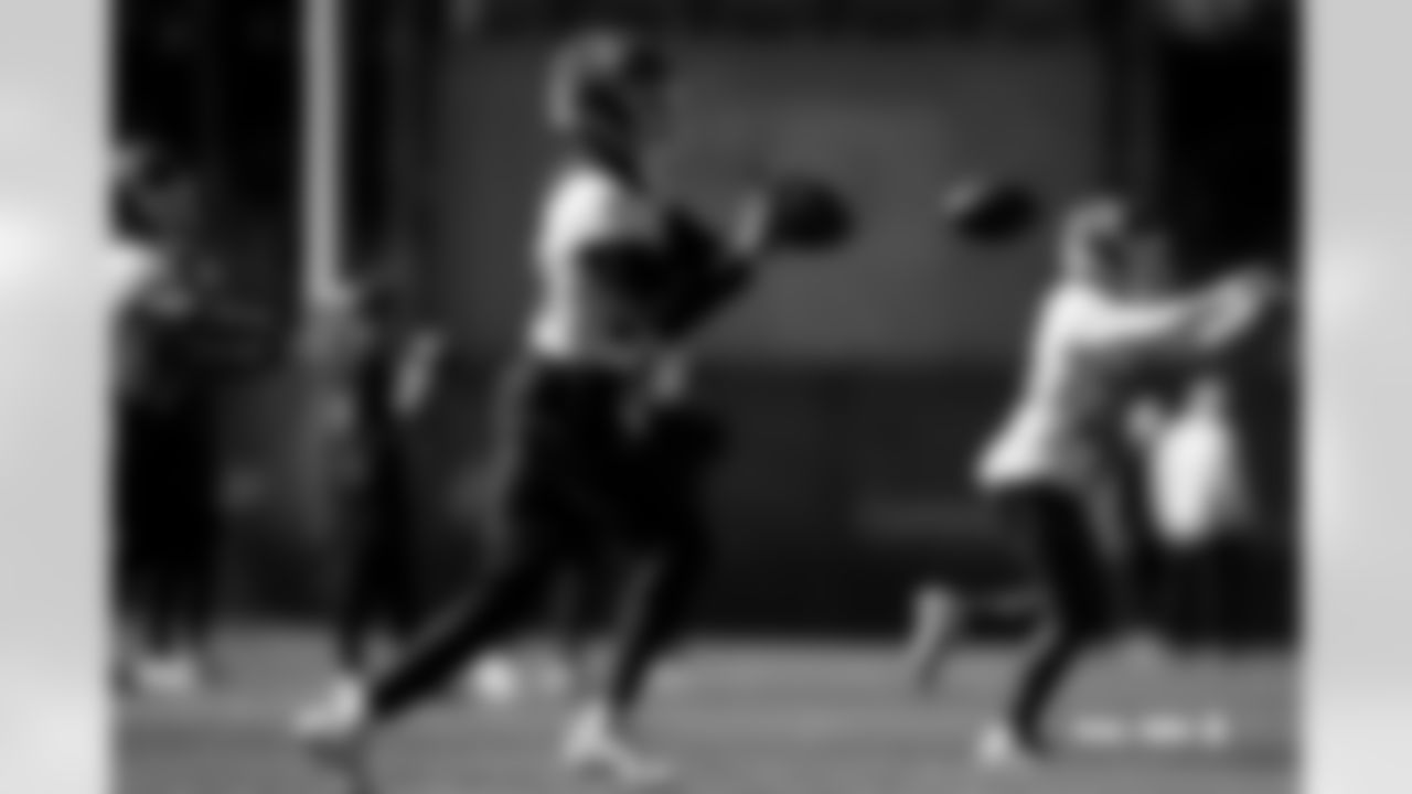 JL Skinner during practice on Wednesday, October 22, 2025 at Broncos Park Powered by CommonSpirit in Englewood, Colorado.
Photo by Gabriel Christus / Denver Broncos