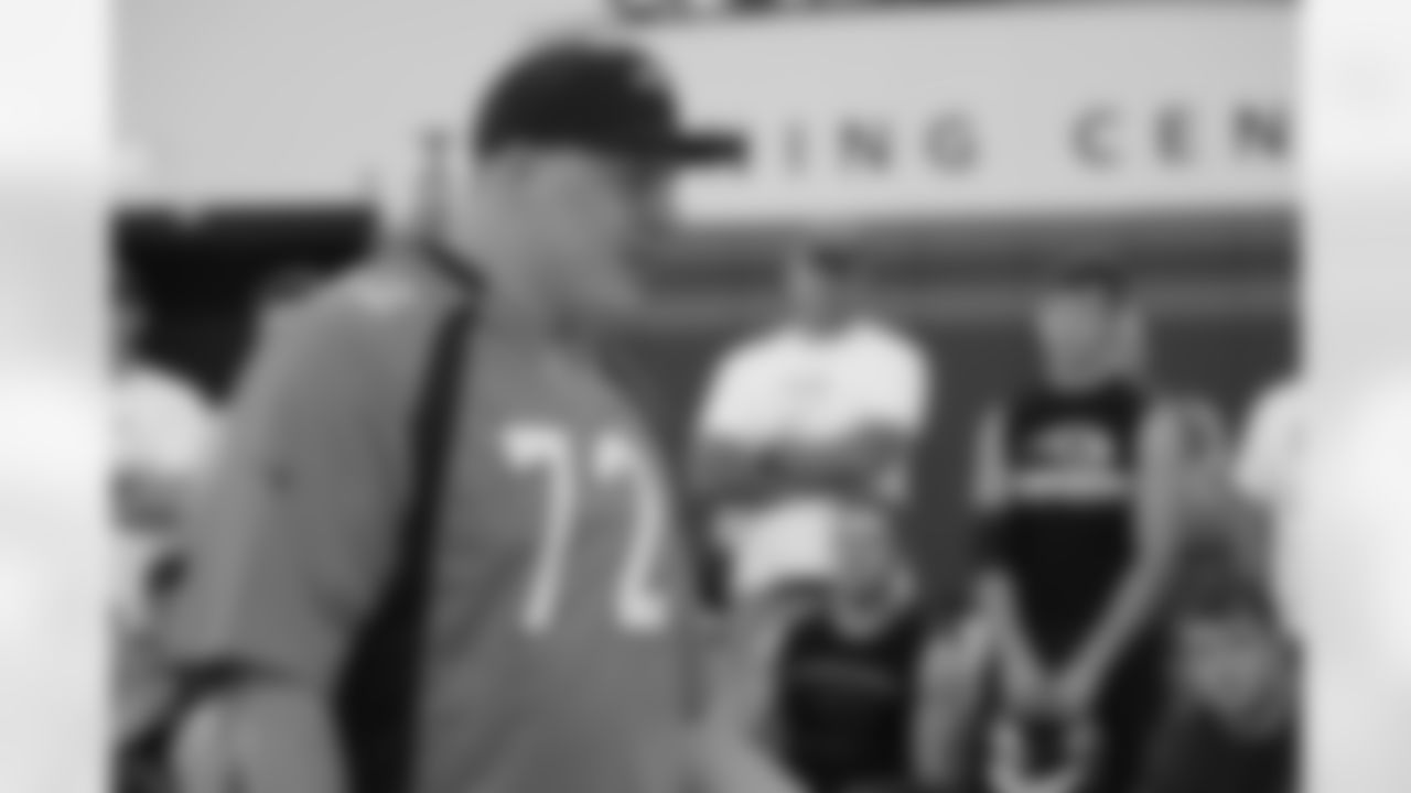 Garett Bolles at the Broncos' High School 7-on-7 and Linemen Challenge on June 17, 2017. (Photo by Aric DiLalla)