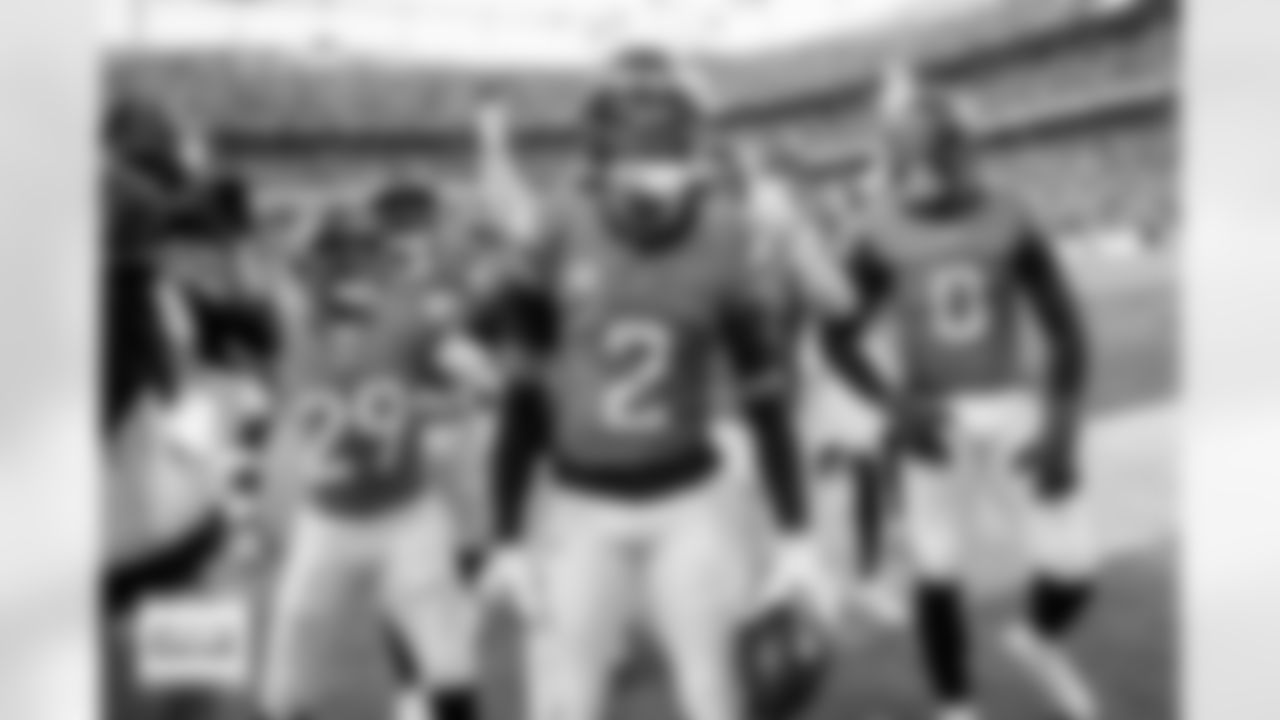 during the Broncos' Week 15 game against the Green Bay Packers at Empower Field at Mile High in Denver, Colorado on December 14, 2025. Photo by Gabriel Christus / Denver Broncos