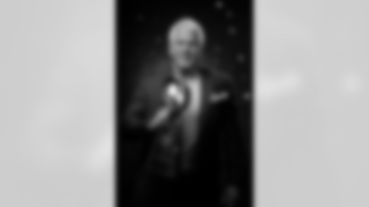 Clancy Barone poses for a portrait at the 2025 Alumni Weekend Reception on October 18, 2025. Photo by Ben Swanson / Denver Broncos