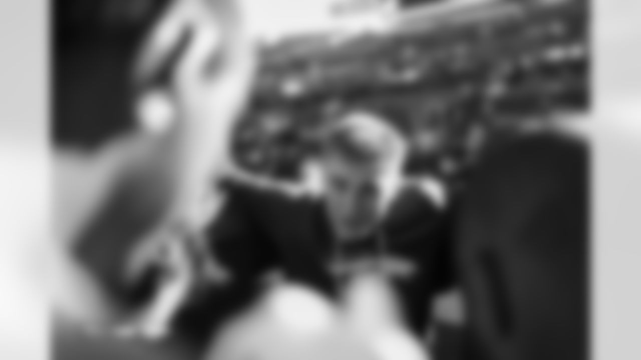 Bo Nix before the Broncos' Week 15 game against the Green Bay Packers at Empower Field at Mile High in Denver, Colorado on December 14, 2025. Photo by Gabriel Christus / Denver Broncos