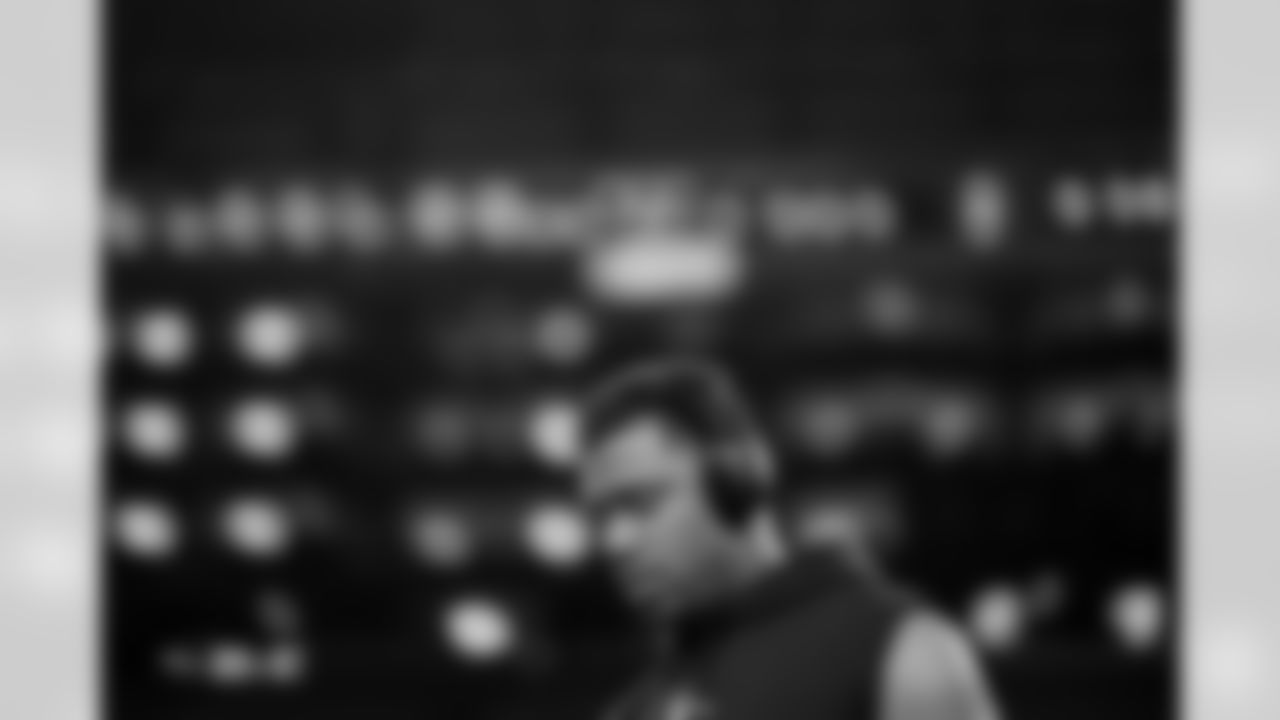 Russell Wilson before the Broncos' Week 15 game against the Detroit Lions at Ford Field in Detroit, Michigan on December 16, 2023. Photo by Gabriel Christus / Denver Broncos