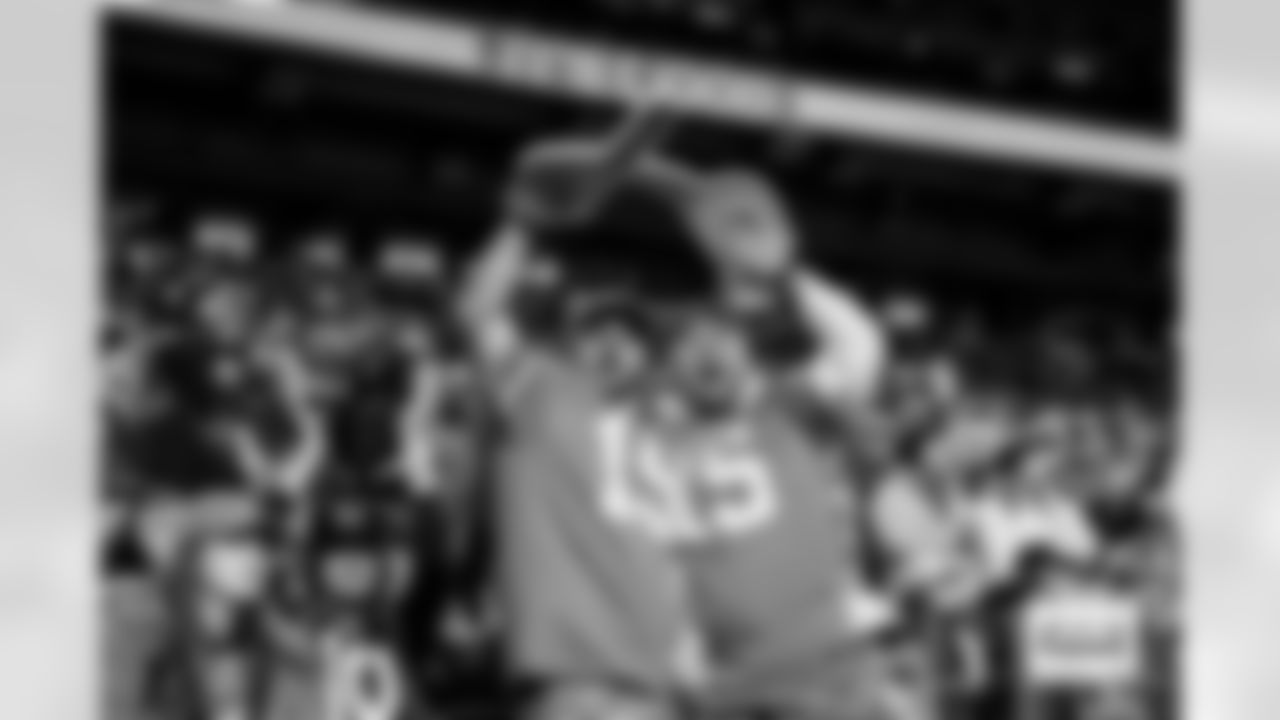 Denver Broncos fans celebrate a field goal during the Broncos' Week 10 game against the Las Vegas Raiders at Empower Field at Mile High in Denver, Colorado on November 6, 2025. Photo by Gavin Liddell / Denver Broncos