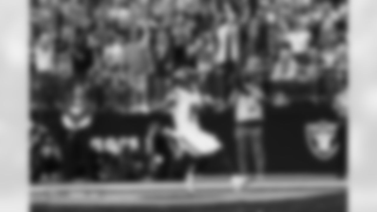 Marvin Mims Jr. (19) during the Broncos' Week 14 game against the Las Vegas Raiders at Allegiant Stadium in Las Vegas, Nevada on December 7, 2025. Photo by Ben Swanson / Denver Broncos