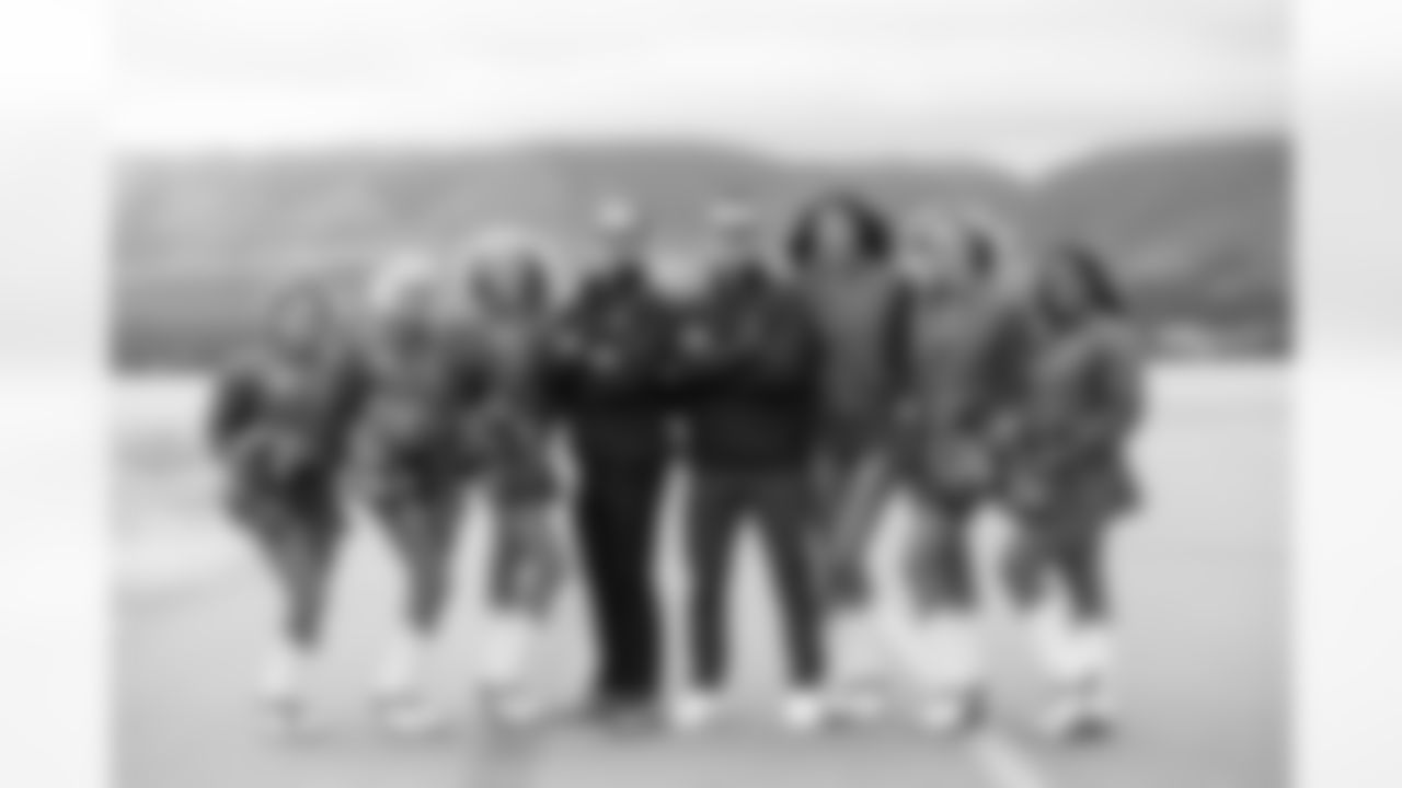 Denver Broncos alumni and Denver Broncos Cheerleaders toured the Air Force Academy in Colorado Springs, Colorado on November 8, 2023. Photo by Gabriel Christus / Denver Broncos