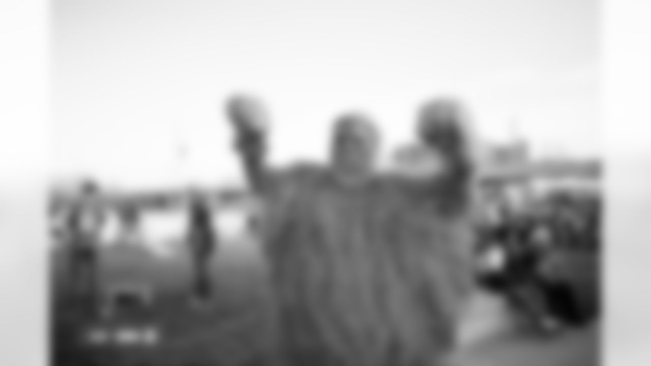 A Denver Broncos fan photographed on film during the Broncos' Week 10 game against the Las Vegas Raiders at Empower Field at Mile High in Denver, Colorado on November 8, 2025. Photo by Gabriel Christus / Denver Broncos