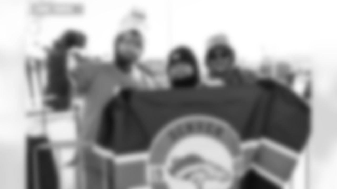 Fans during team arrivals before the AFC Championship Game between the Denver Broncos and New England Patriots at Empower Field at Mile High in Denver, Colorado on January 25, 2026. Photo by Ben Swanson / Denver Broncos