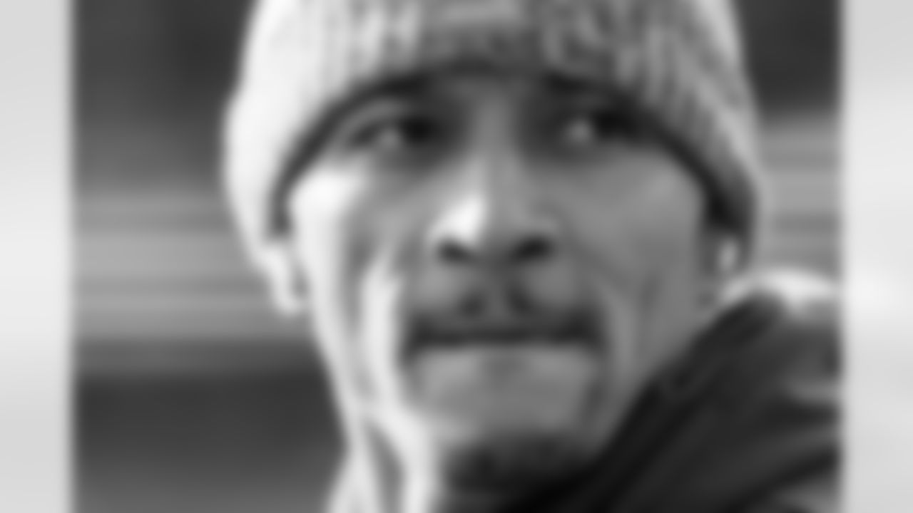 Evan Engram looks on before the AFC Championship Game between the Denver Broncos and New England Patriots at Empower Field at Mile High in Denver, Colorado on January 25, 2026. Photo by Ben Swanson / Denver Broncos