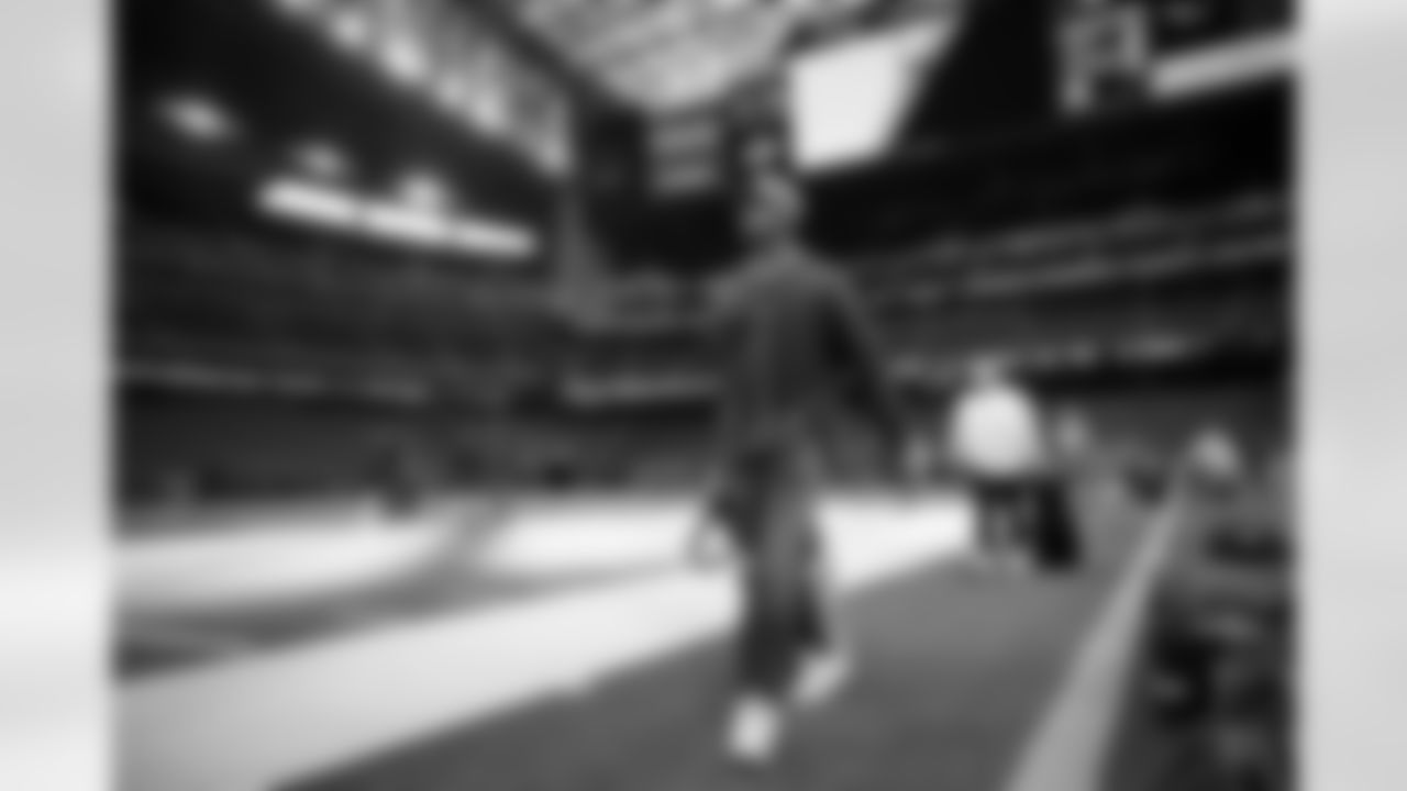 Pat Surtain II during team arrivals before the Broncos' Week 13 game against the Houston Texans at NRG Stadium in Houston, Texas on December 3, 2023. Photo by Ben Swanson / Denver Broncos