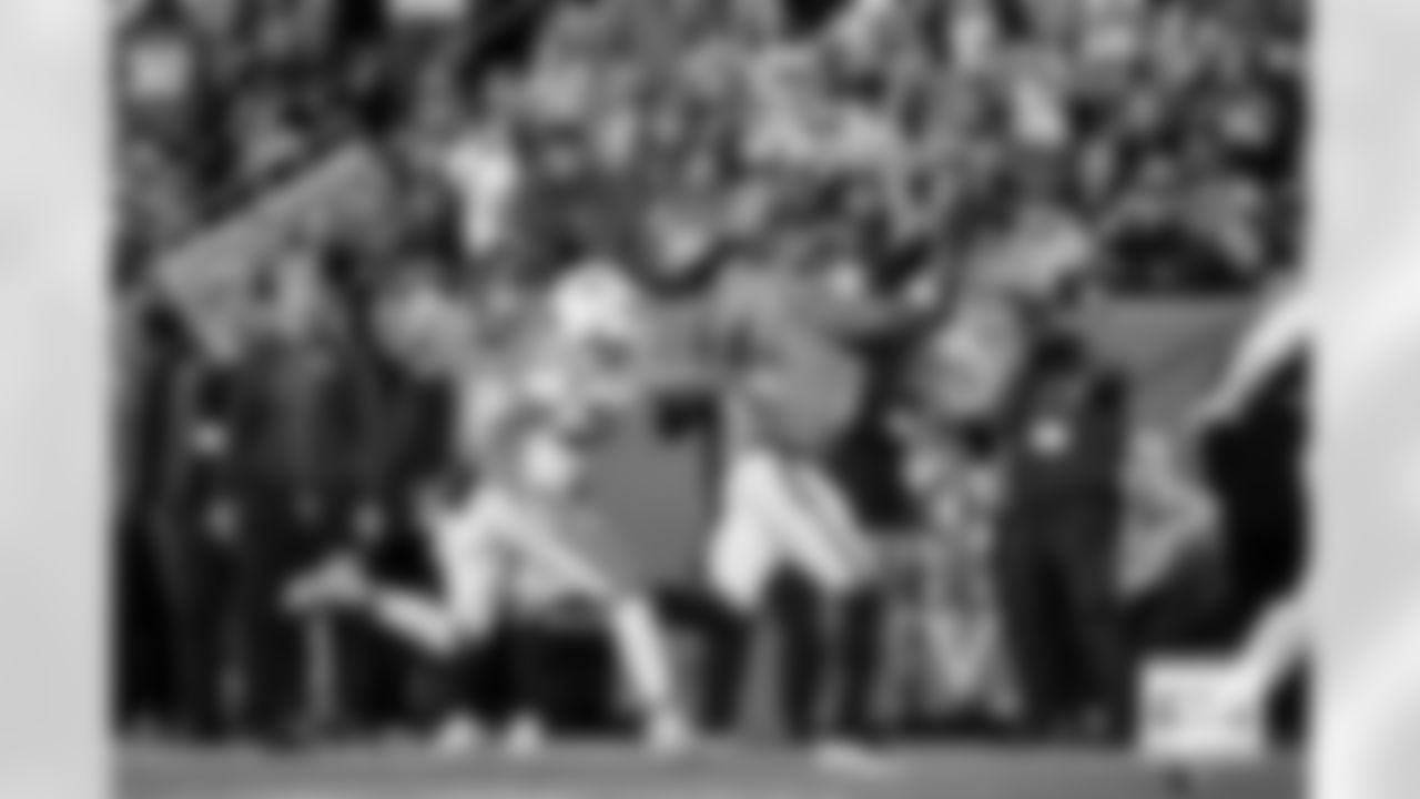 Denver Broncos wide receiver Courtland Sutton (14) makes a catch on fourth down during the Broncos' Week 15 game against the Green Bay Packers at Empower Field at Mile High in Denver, Colorado on December 14, 2025. Photo by Ben Swanson / Denver Broncos