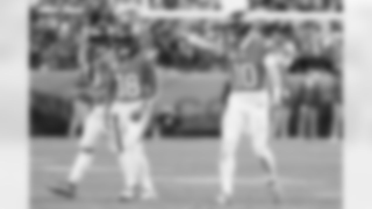 Bo Nix (10) during the Broncos' Divisional Round playoff game against the Buffalo Bills at Empower Field at Mile High in Denver, Colorado on January 17, 2026. Photo by Gabriel Christus / Denver Broncos