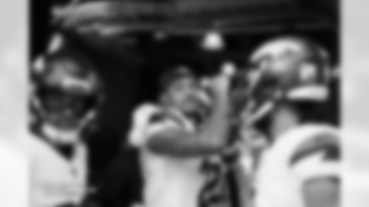 Pat Surtain II (2) before the Broncos' Week 14 game against the Las Vegas Raiders at Allegiant Stadium in Las Vegas, Nevada on December 7, 2025. Photo by Gabriel Christus / Denver Broncos