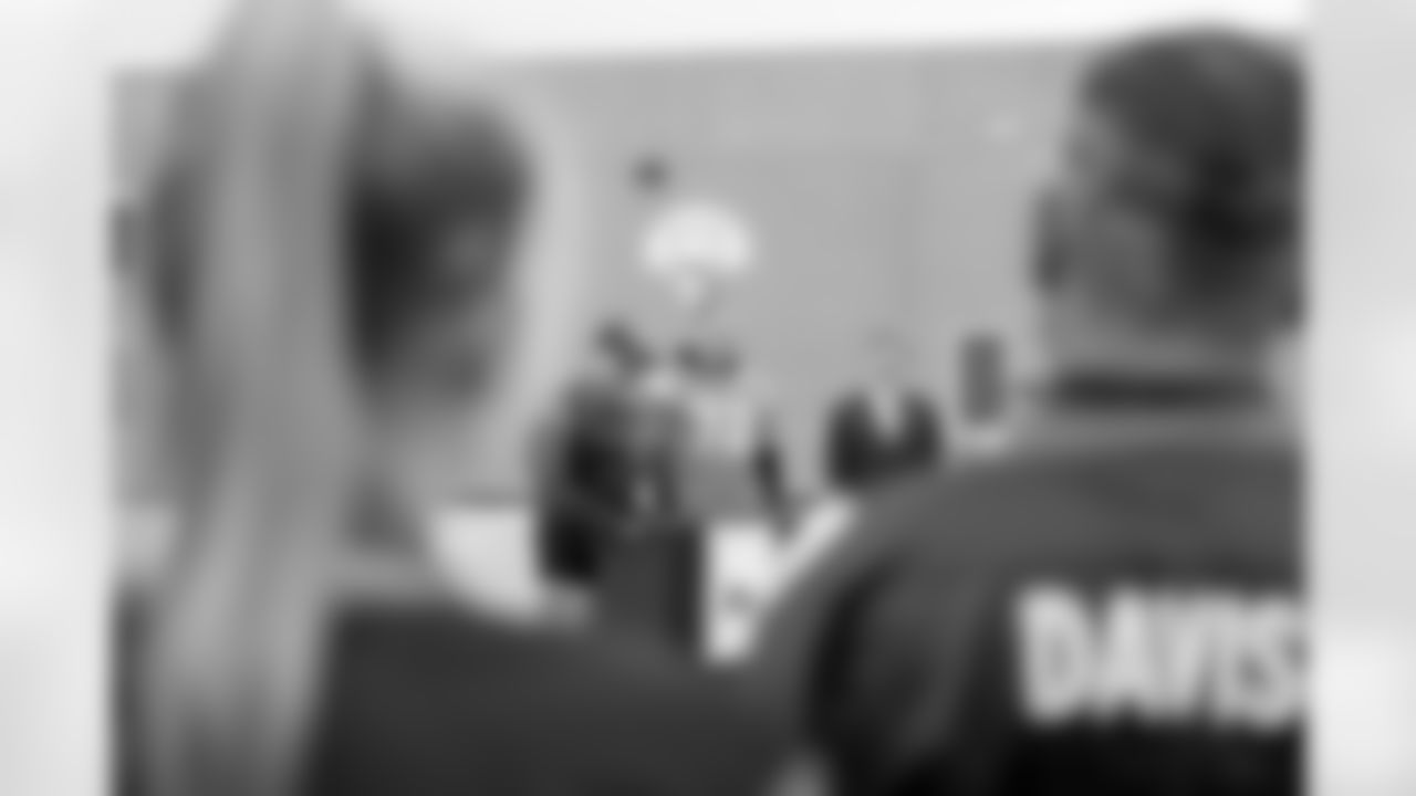 Photos from the ribbon cutting of the remodeled courtyard on Tuesday, December 16, 2025 at Marvin W. Foote Youth Services Center in Englewood, Colorado.
Photo by Gabriel Christus / Denver Broncos