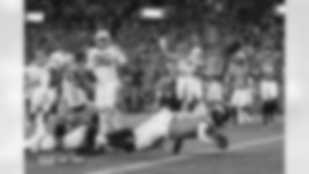 RJ Harvey during the Broncos' Week 15 game against the Green Bay Packers at Empower Field at Mile High in Denver, Colorado on December 14, 2025. Photo by Ben Swanson / Denver Broncos