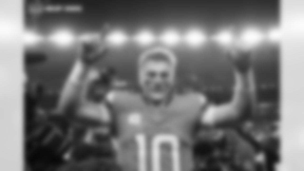 Bo Nix (10) during the Broncos' Divisional Round playoff game against the Buffalo Bills at Empower Field at Mile High in Denver, Colorado on January 17, 2026. Photo by Ben Swanson / Denver Broncos