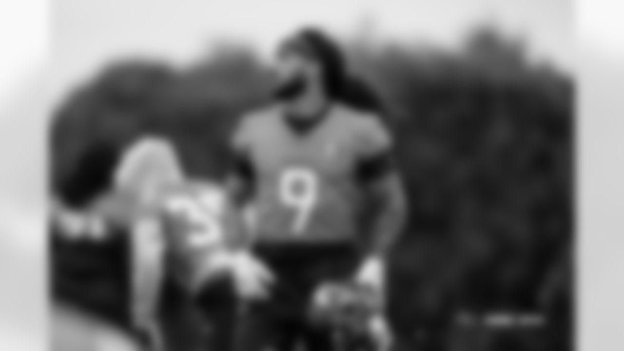 Talanoa Hufanga during practice at Tottenham Hotspur Football Club Training Ground in Enfield, England on October 9, 2025. Photo by Gabriel Christus / Denver Broncos