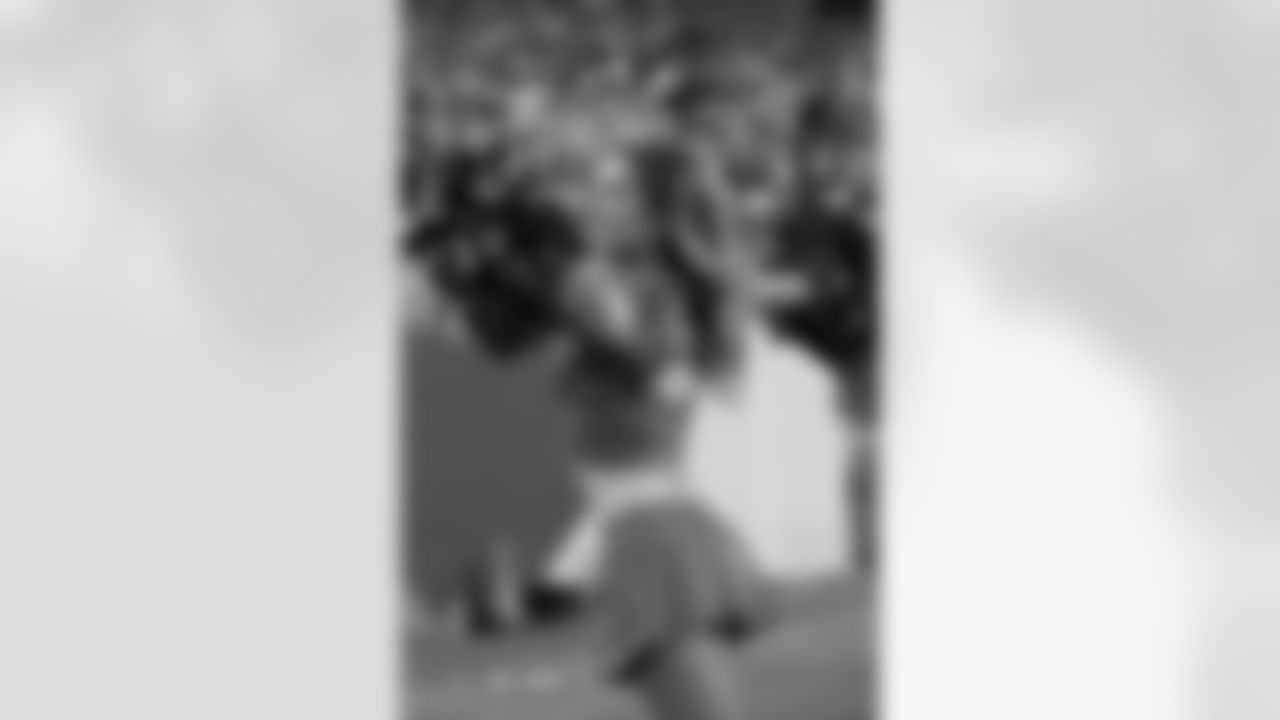 during the Broncos' Week 11 game against the Kansas City Chiefs at Empower Field at Mile High in Denver, Colorado on November 16, 2025. Photo by Adam Bratten / Denver Broncos