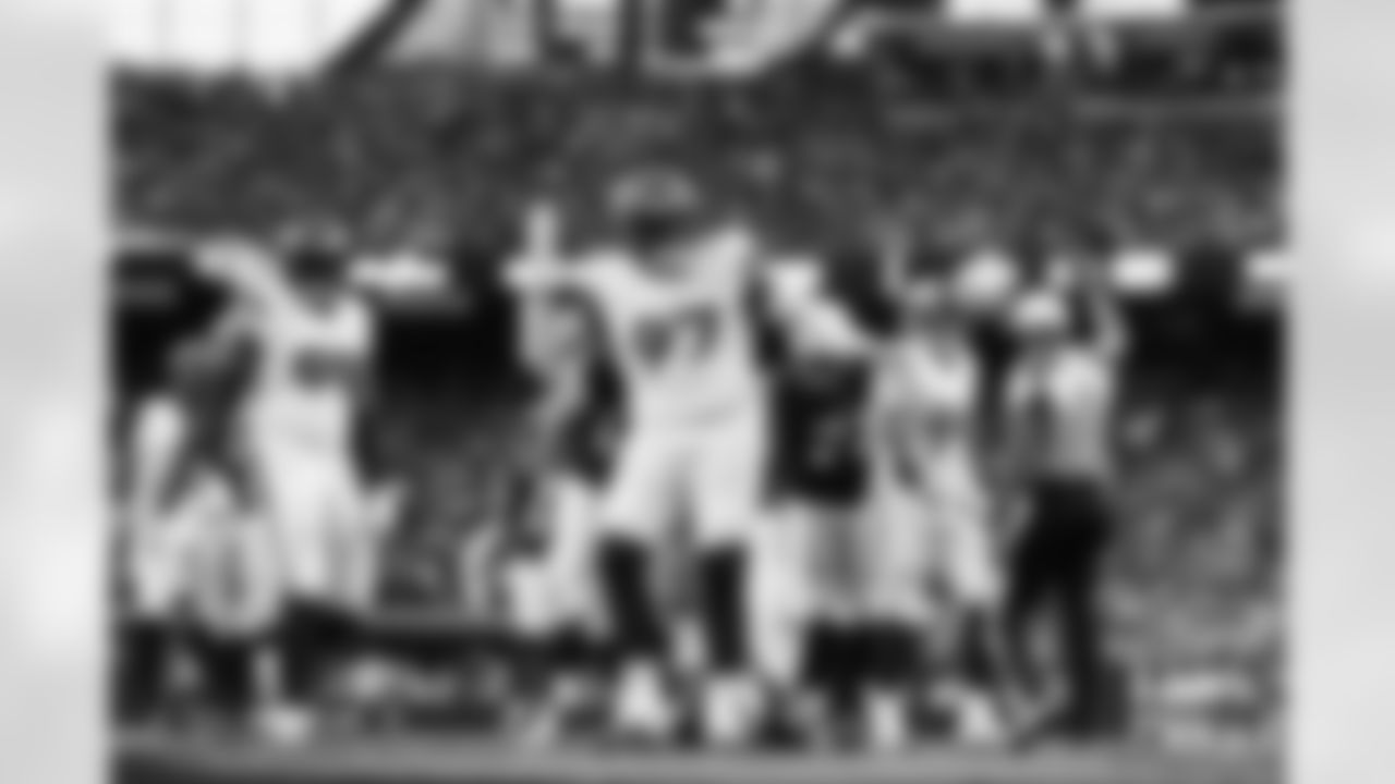 Malcolm Roach (97) during the Broncos' Week 14 game against the Las Vegas Raiders at Allegiant Stadium in Las Vegas, Nevada on December 7, 2025. Photo by Ben Swanson / Denver Broncos