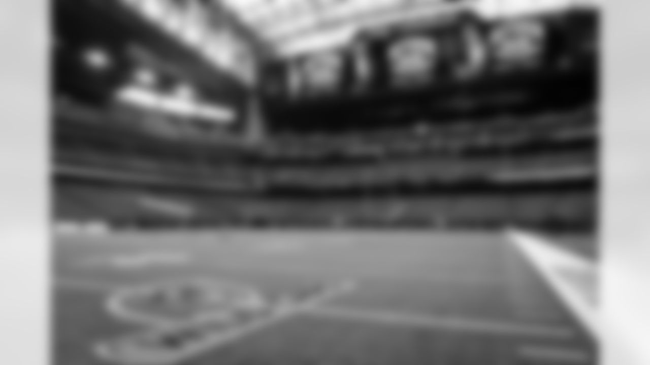 The stadium before a NFL Wild Card playoff football game between the Cleveland Browns and Houston Texans on January 13, 2024 at NRG Stadium.