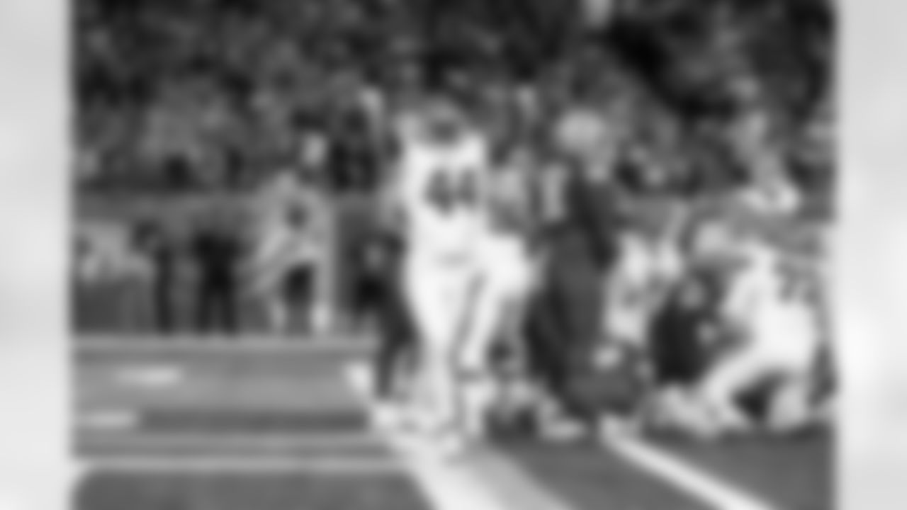 Tight end Harold Fannin Jr. (44) during a NFL football game between the Cleveland Browns and Detroit Lions on September 28, 2025 at Ford Field. The Browns lost 10-34.