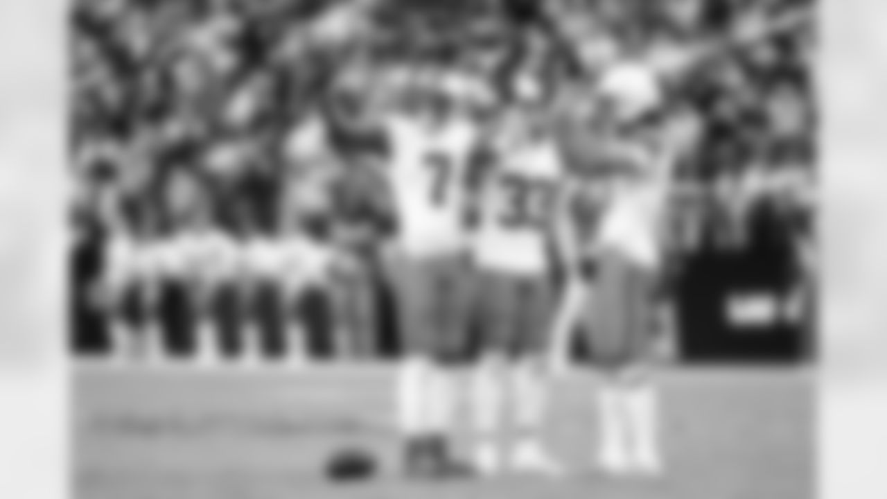 Cornerback Tyson Campbell (7), Safety Ronnie Hickman Jr. (33), and Safety Grant Delpit (9) during a NFL football game between the Cleveland Browns and Las Vegas Raiders on November 23, 2025 at Allegiant Stadium.