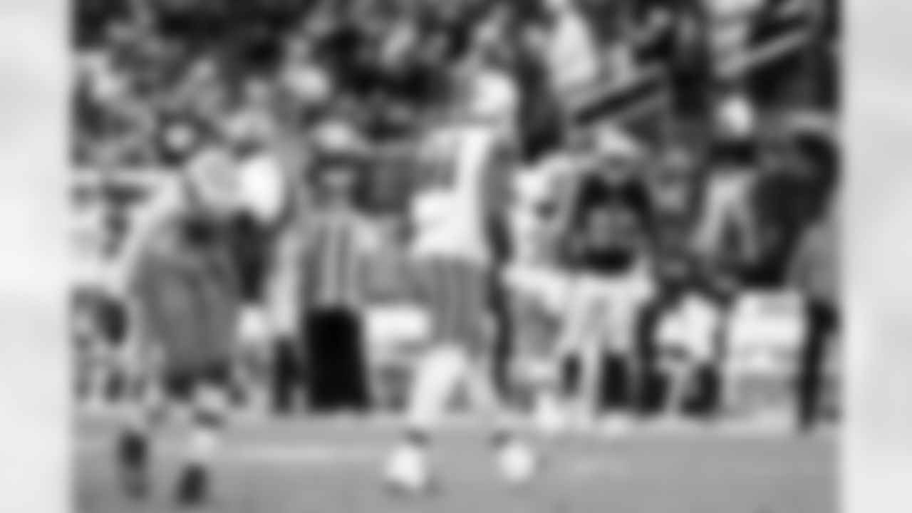 Defensive tackle Mike Hall Jr. (51) and Defensive end Isaiah McGuire (57) during a NFL football game between the Cleveland Browns and Las Vegas Raiders on November 23, 2025 at Allegiant Stadium.