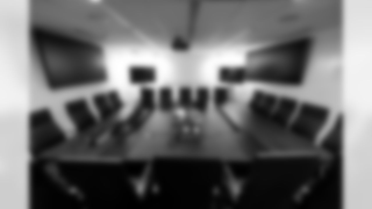 The draft room at CrossCountry Mortgage Campus during night one of the 2025 NFL Draft on April 24, 2025.
