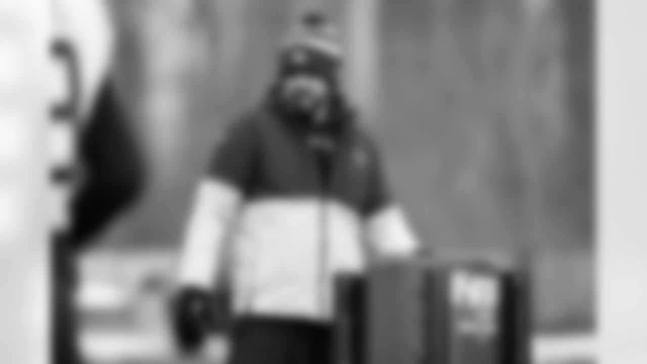 Defensive Quality Control Coach Jeff Anderson during practice at CrossCountry Mortgage Campus on December 3, 2025.