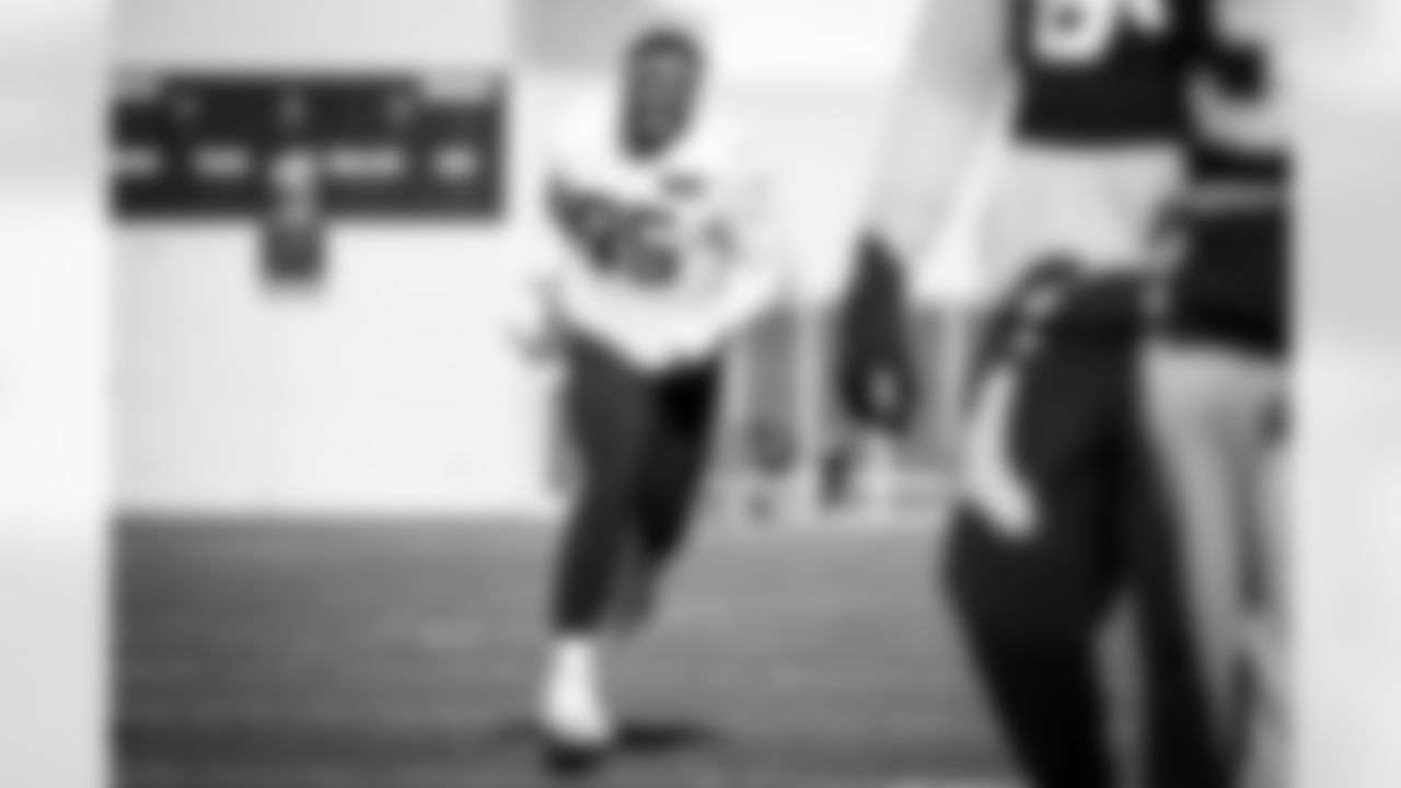 Defensive end Myles Garrett (95) during practice at CrossCountry Mortgage Campus on December 15, 2023.