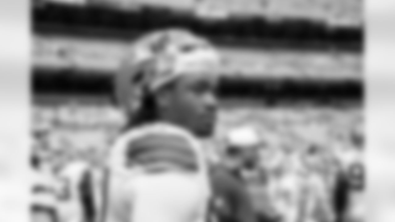 Defensive end Isaiah McGuire (57) before a preseason NFL football game between the Los Angeles Rams and Cleveland Browns on August 23, 2025 at Huntington Bank Field.