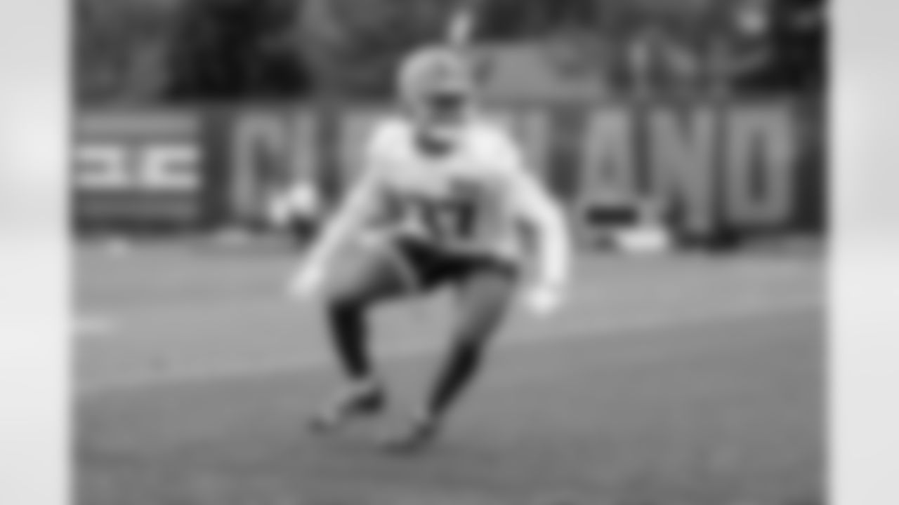 Cornerback Dom Jones (37) during the first day of OTAs at CrossCountry Mortgage Campus on May 27, 2025.