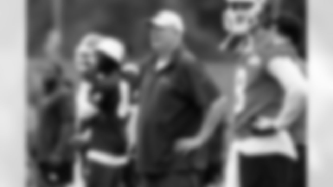 Quarterback Coach Bill Musgrave during the sixth day of OTAs at CrossCountry Mortgage Campus on June 6, 2025.