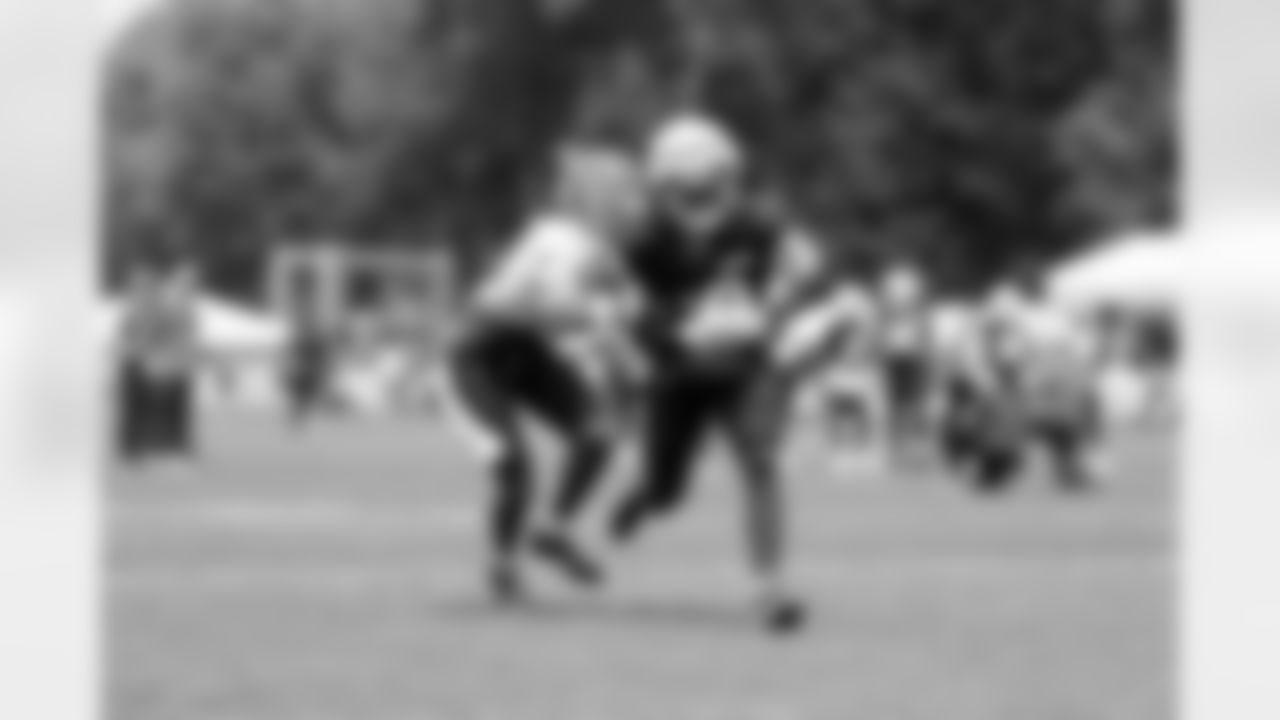 Safety Ronnie Hickman Jr. (33) and Tight end Harold Fannin Jr. (88) during Day 10 of Training Camp at CrossCountry Mortgage Campus on August 4, 2025.