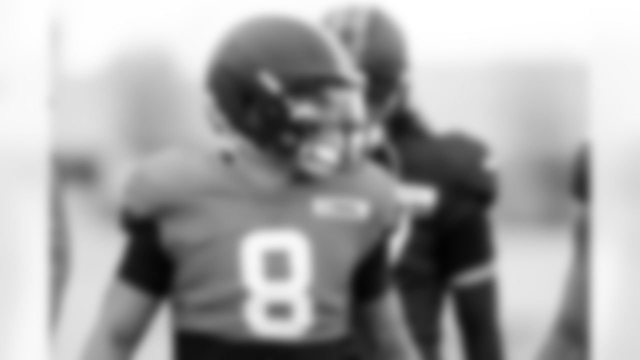 Quarterback Dillon Gabriel (8) during practice at CrossCountry Mortgage Campus on October 15, 2025.