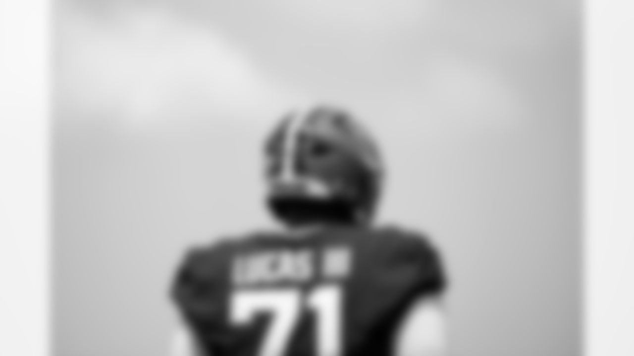 Offensive tackle Cornelius Lucas (71) during Day 6 of Training Camp at CrossCountry Mortgage Campus on July 29, 2025.
