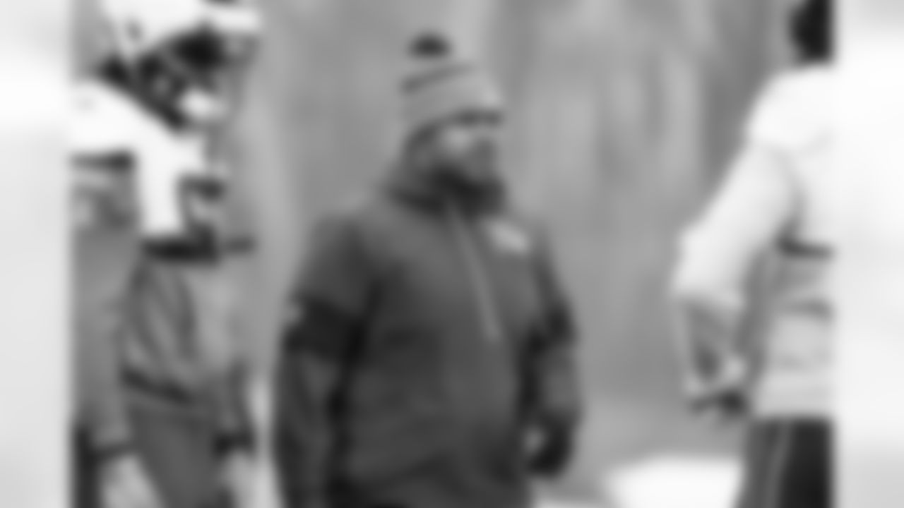 Assistant Defensive Line Coach Adam Morris during practice at CrossCountry Mortgage Campus on December 3, 2025.