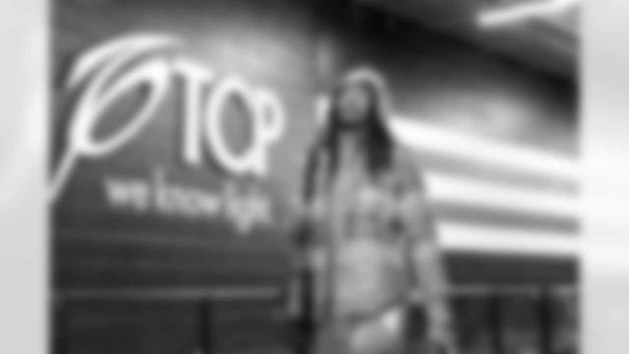 Safety Rayshawn Jenkins (5) before a NFL football game between the Baltimore Ravens and Cleveland Browns on November 16, 2025 at Huntington Bank Field.