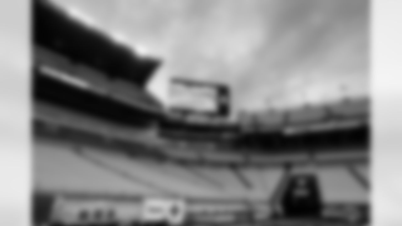 The stadium before a NFL football game between the Cleveland Browns and Pittsburgh Steelers on October 12, 2025 at Acrisure Stadium.