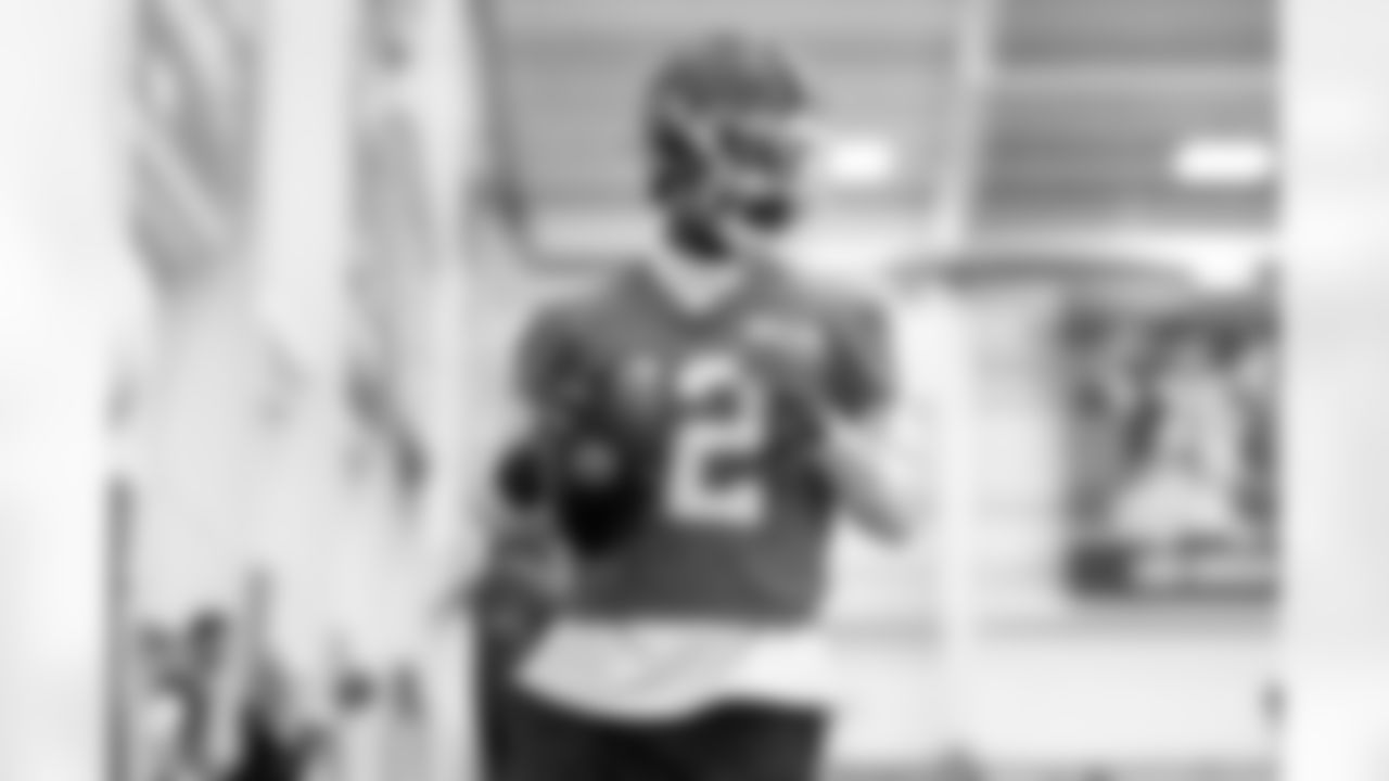 Quarterback Shedeur Sanders (12) during practice at CrossCountry Mortgage Campus on December 10, 2025.