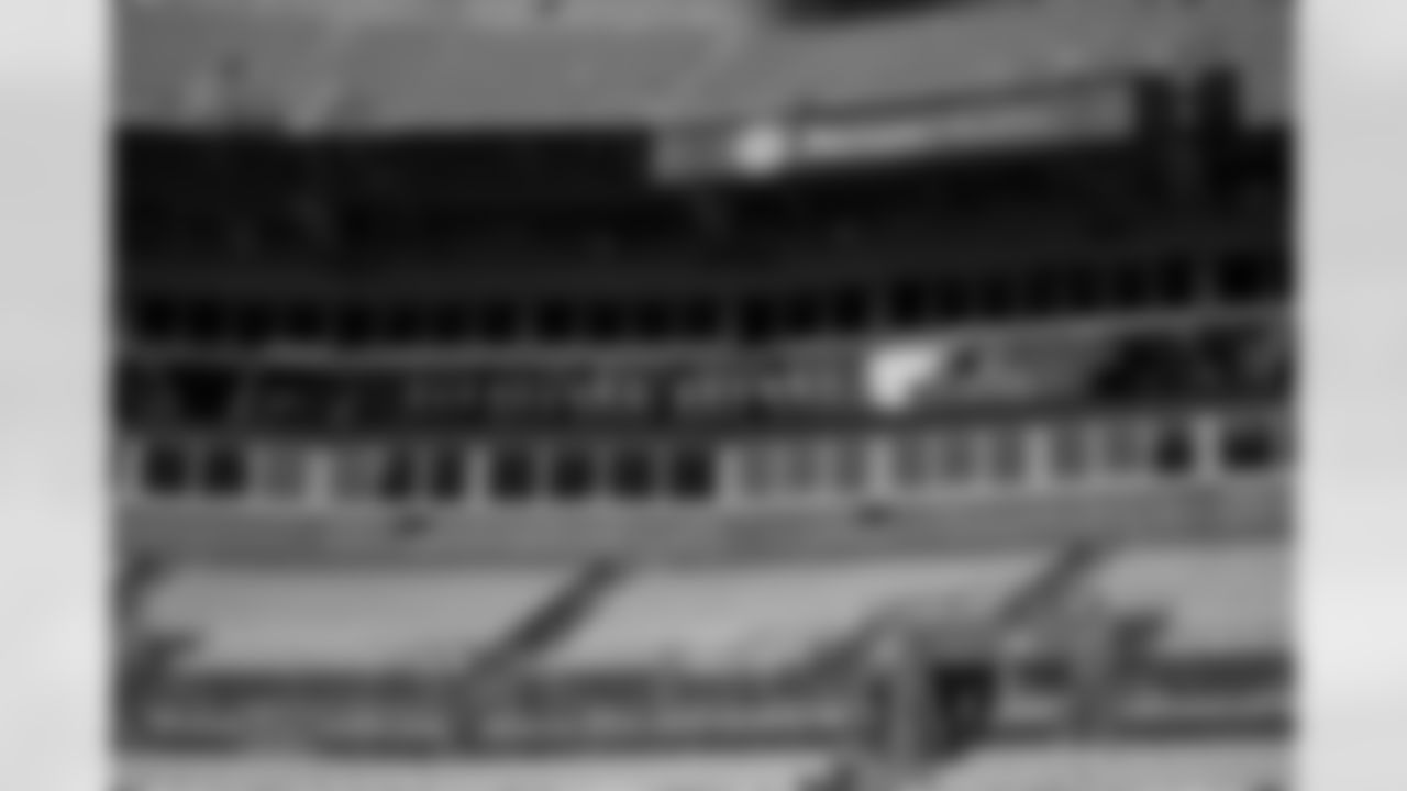 The stadium before a preseason NFL football game between the Cleveland Browns and Carolina Panthers on August 8, 2025 at Bank of America Stadium.