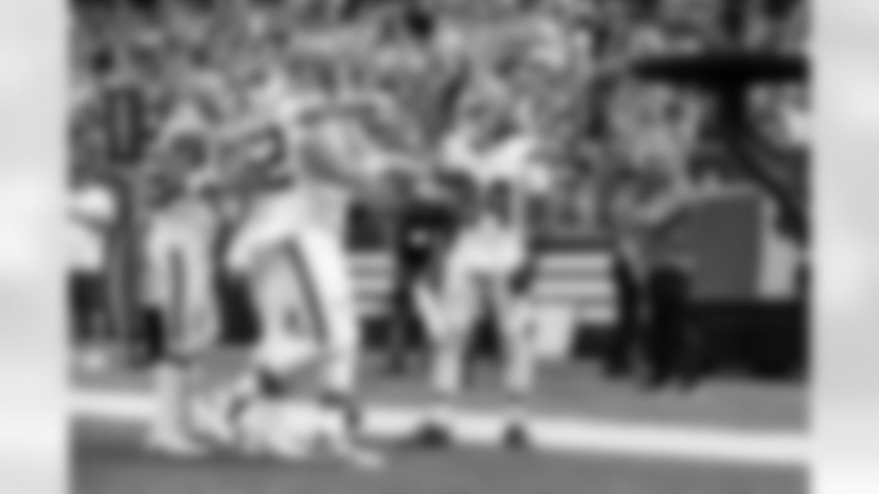 Wide receiver Gage Larvadain (84) during a preseason NFL football game between the Los Angeles Rams and Cleveland Browns on August 23, 2025 at Huntington Bank Field. The Browns won 19-17.