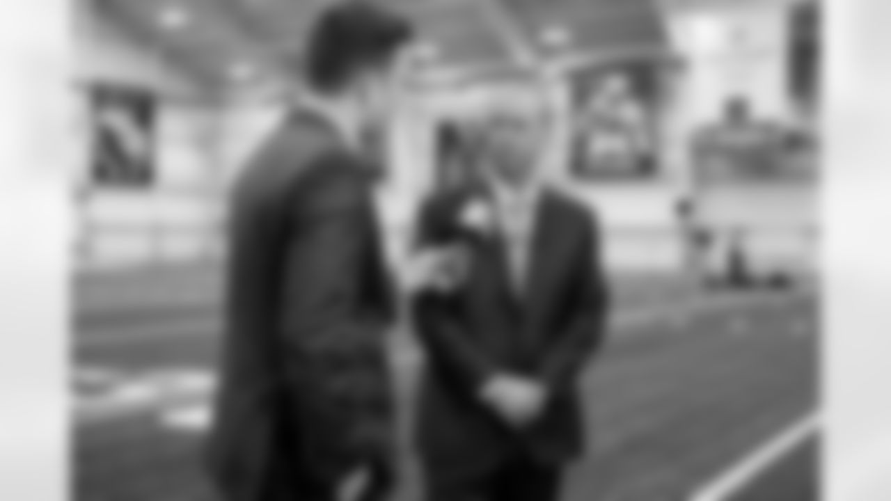 Head Coach Todd Monken speaks to the media after his introductory press conference at CrossCountry Mortgage Campus on February 3, 2026.