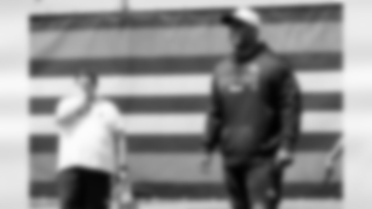 Running Backs Coach Duce Staley during the second day of mandatory minicamp at CrossCountry Mortgage Campus on June 11, 2025.