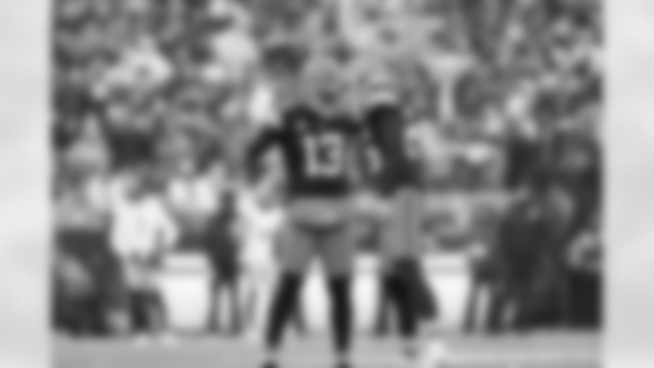 Kicker Andre Szmyt (25) and Punter Corey Bojorquez (13) during a NFL football game between the Pittsburgh Steelers and Cleveland Browns on December 28, 2025 at Huntington Bank Field.