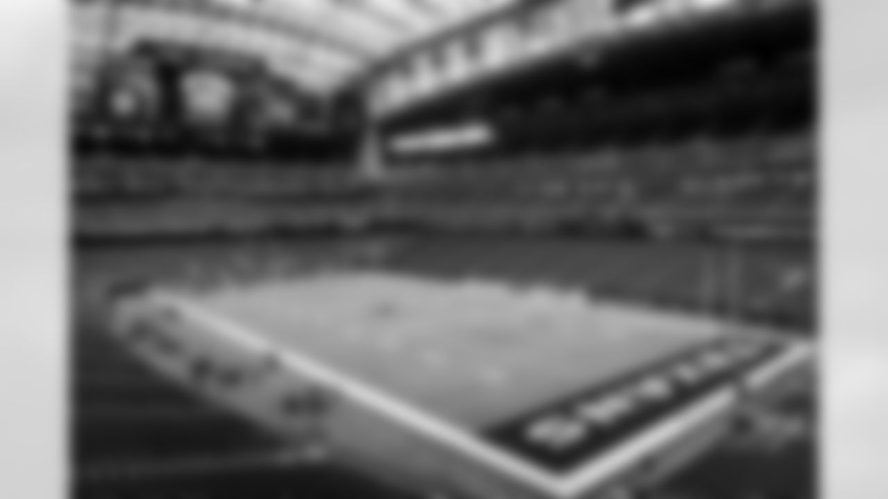 The stadium before a NFL Wild Card playoff football game between the Cleveland Browns and Houston Texans on January 13, 2024 at NRG Stadium.