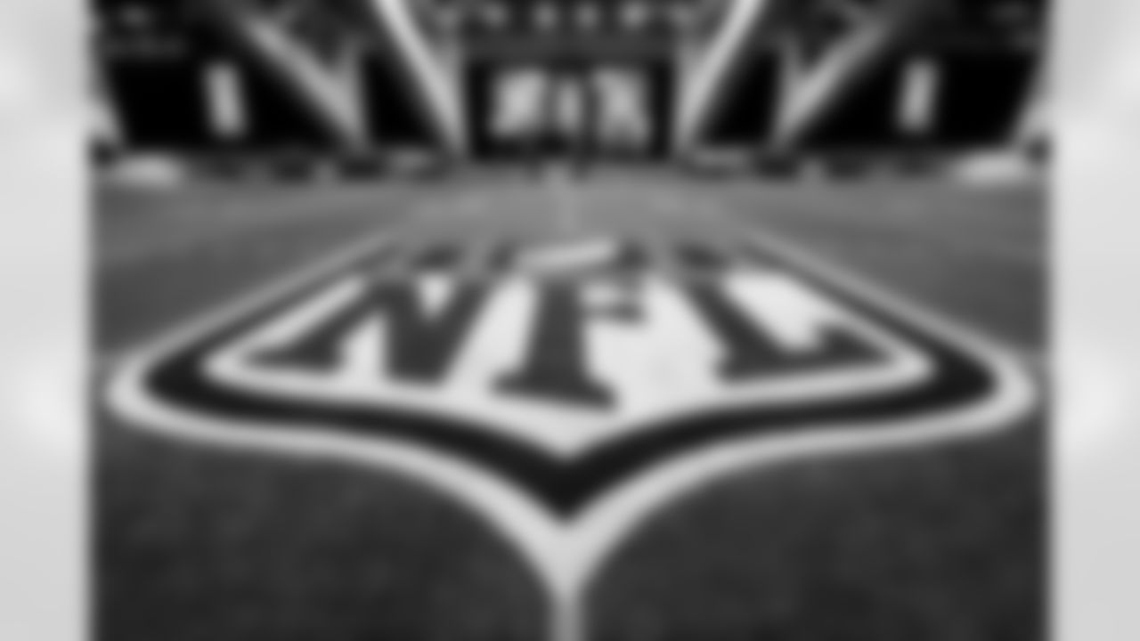 A detail view of the NFL logo on the field prior to the 2026 Pro Bowl Game on Tuesday, February 3, 2026 in San Francisco, California. (Alika Jenner/NFL)